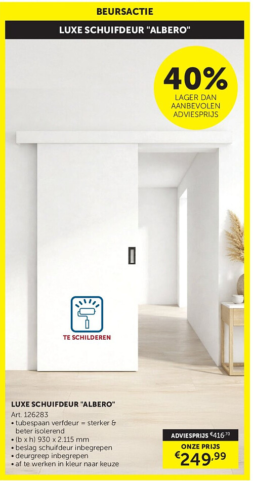 LUXE SCHUIFDEUR "ALBERO"