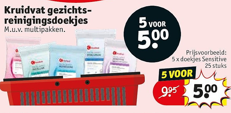 Kruidvat gezichtsreinigingsdoekjes