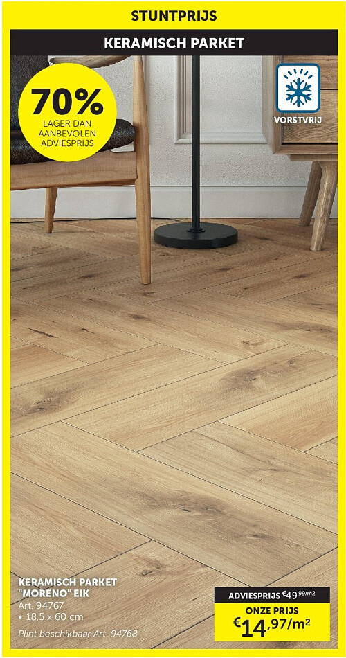 KERAMISCH PARKET "MORENO" EIK