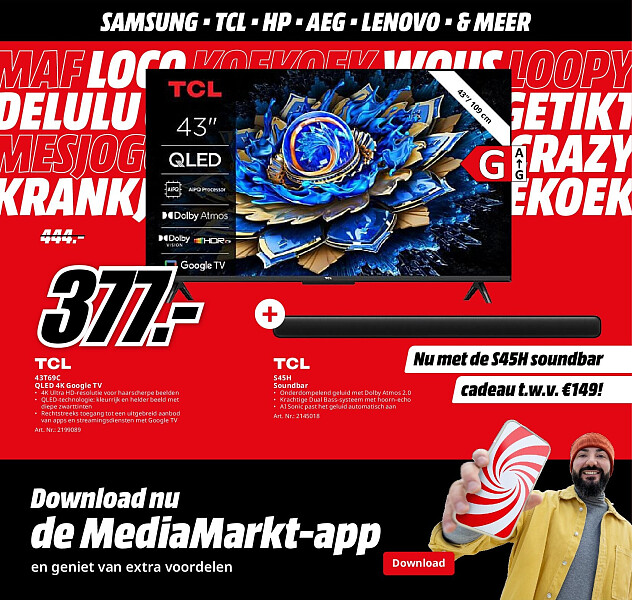 TCL 43T69C QLED 4K Google TV