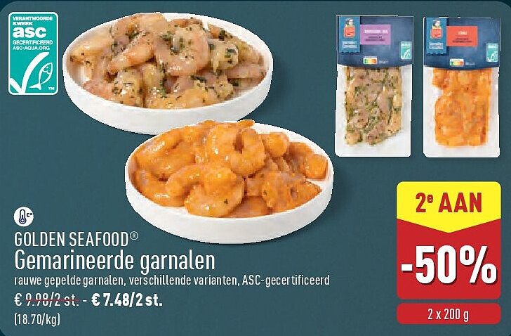 Gemarineerde garnalen