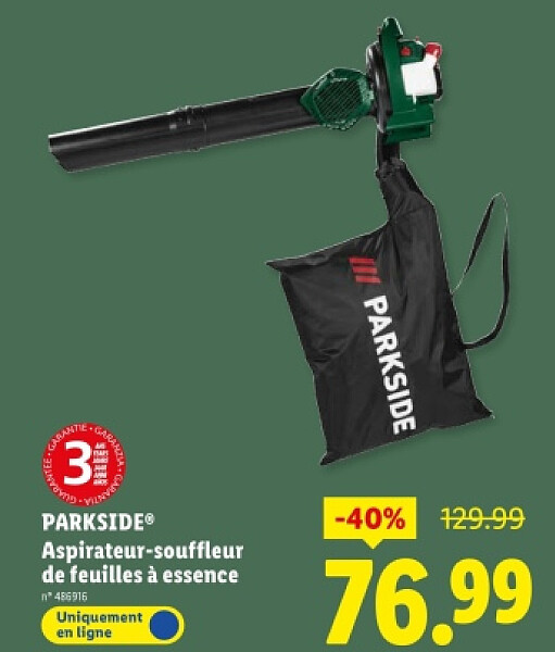 spirateur-souffleur de feuilles à essence