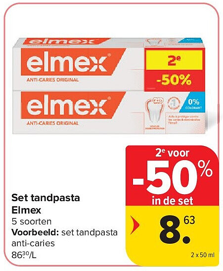 Set tandpasta Elmex