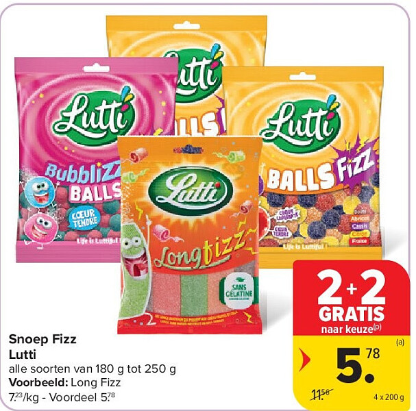 Snoep Fizz Lutti