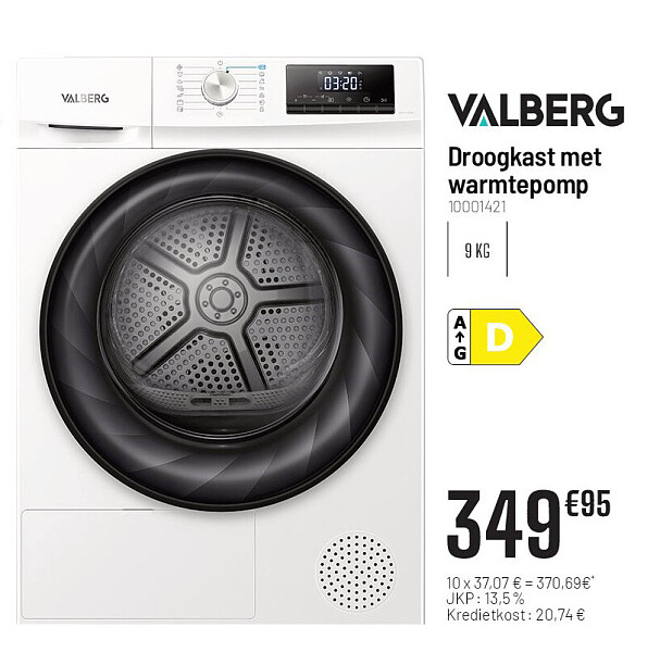 Droogkast met warmtepomp