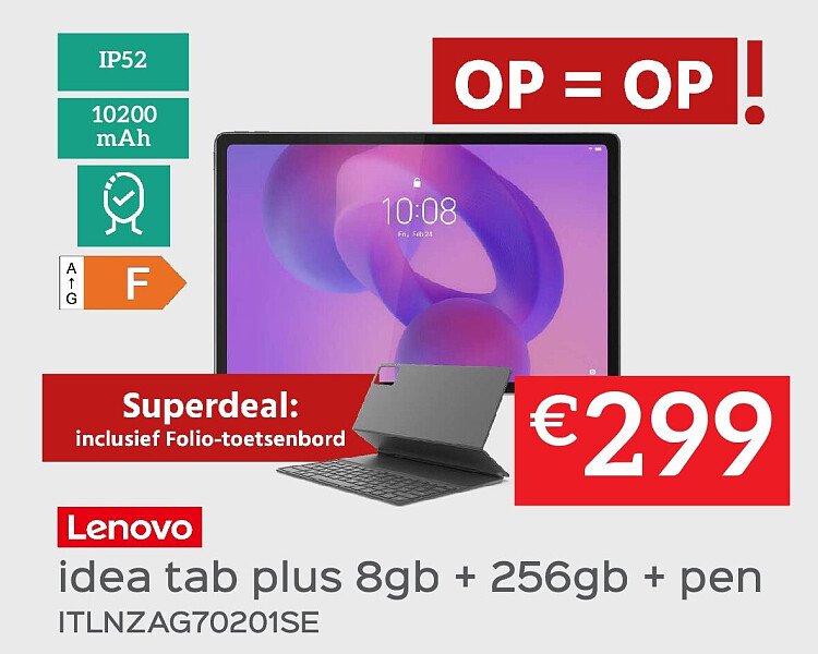 idea tab plus 8gb + 256gb + pen ITLNZAG70201SE