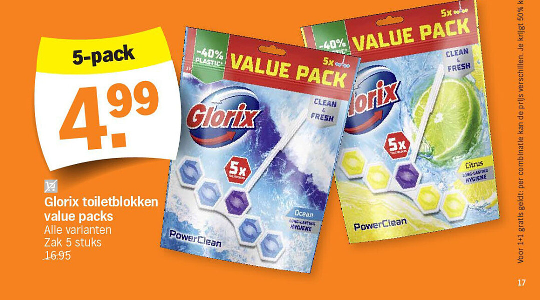 Glorix toiletblokken value packs