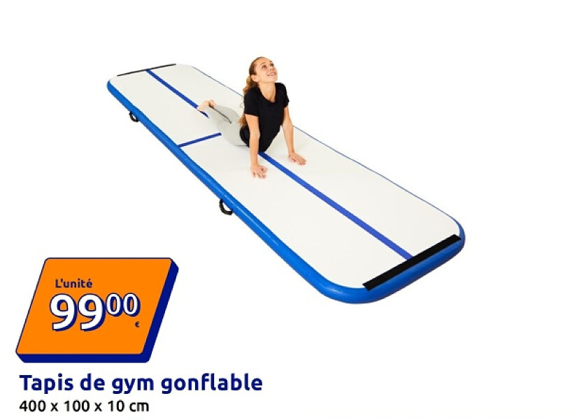 Tapis de gym gonflable