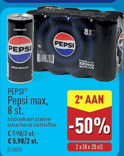 Pepsi max, 8st.