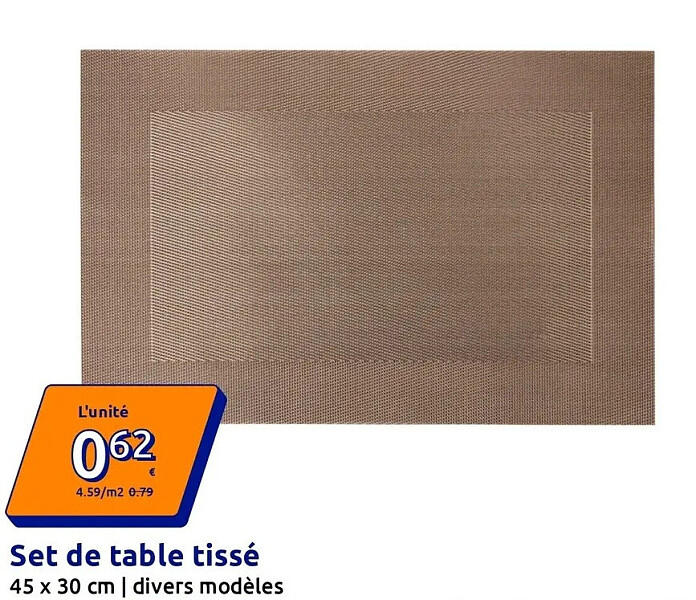 Set de table tissé