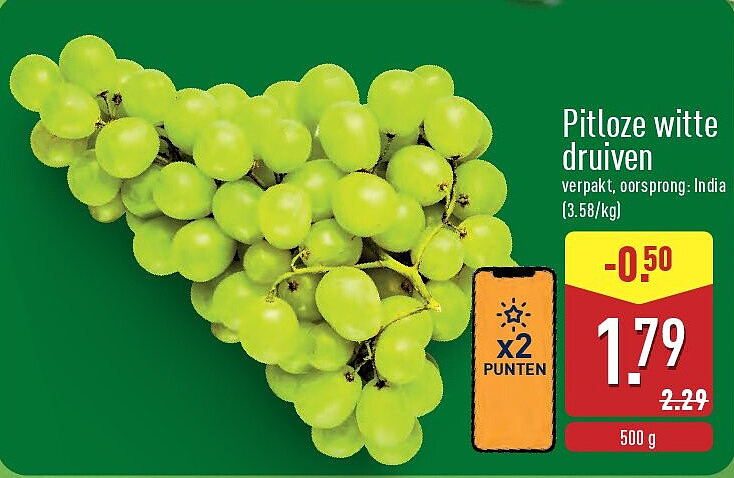 Pitloze witte druiven