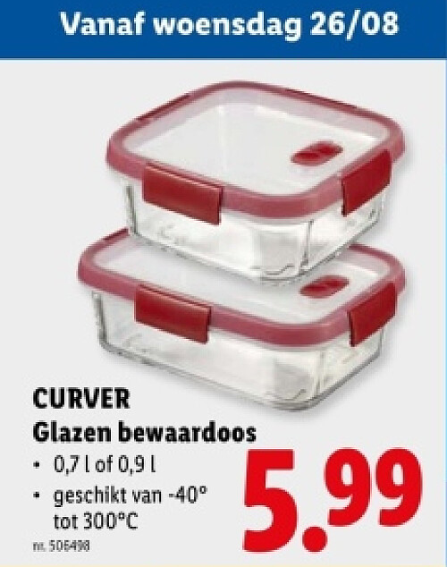 Glazen bewaardoos