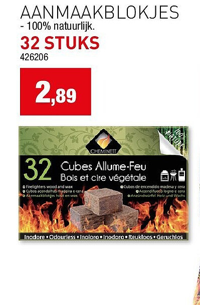 AANMAAKBLOKJES 32 STUKS