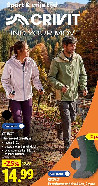 CRIVIT Thermosoftshelljas