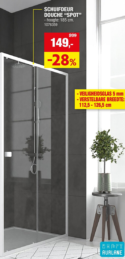SCHUIFDEUR DOUCHE “SPOT”