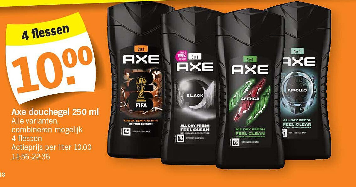 Axe douchegel 250 ml