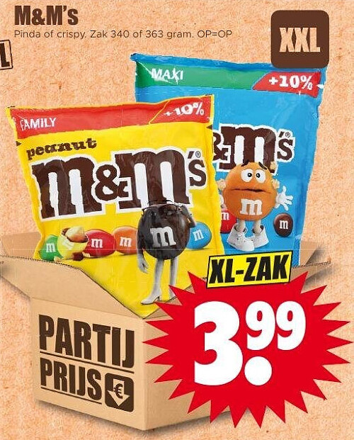 M&M's pinda of crispy