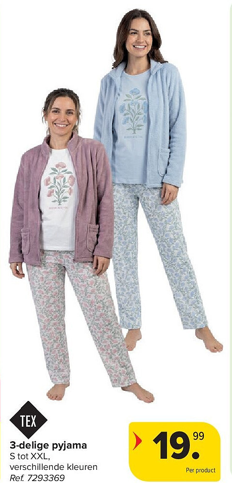 3-delige pyjama