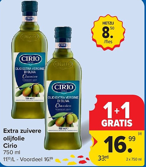 Extra zuivere olijfolie Cirio