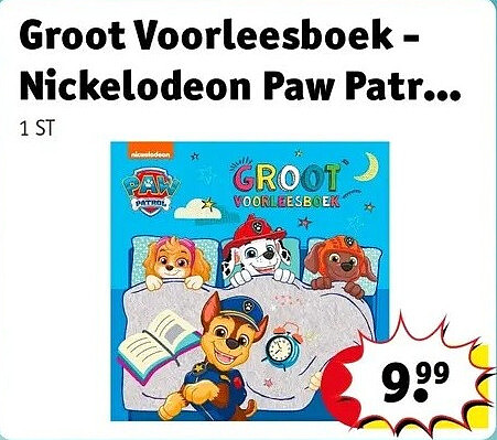 Groot Voorleesboek - Nickelodeon Paw Patr...