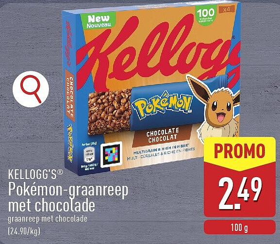Pokémon-graanreep met chocolade
