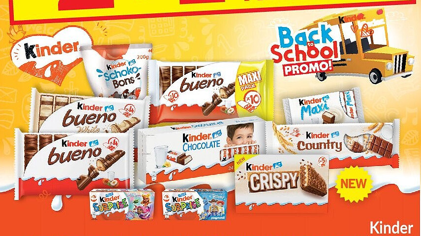 Kinder chocoladeproducten