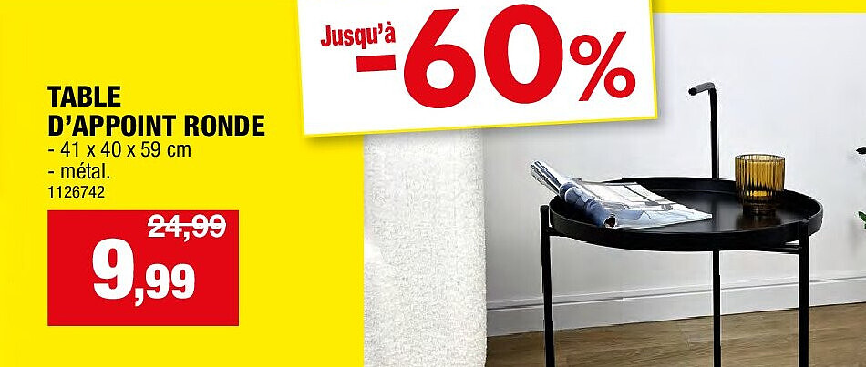 TABLE D’APPOINT RONDE