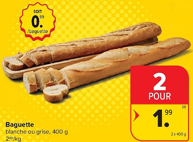 Baguette 2 x 400 g
