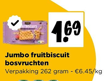 Jumbo fruitbiscuit bosvruchten