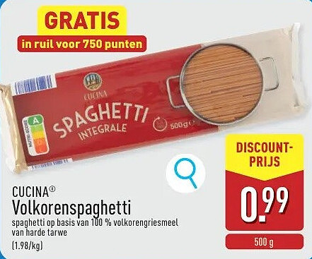 Volkorenspaghetti