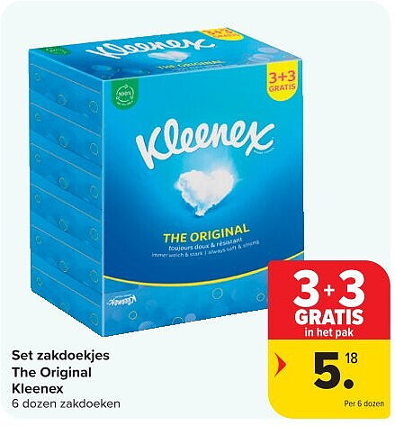 Set zakdoekjes The Original Kleenex