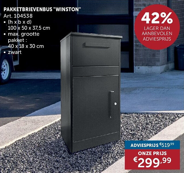 PAKKET BRIEVENBUS "WINSTON"