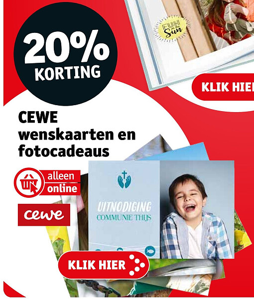 CEWE wenskaarten en fotocadeaus