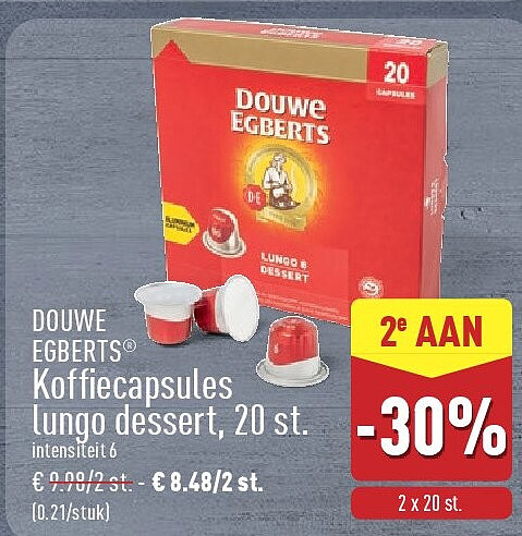 Koffiecapsules lungo dessert, 20st.