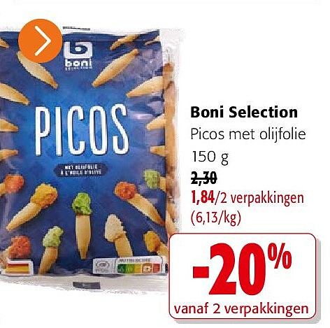 Boni Selection Picos met olijfolie 150 g