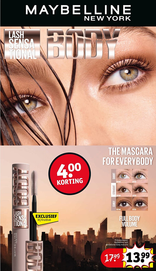 Maybelline lash sensational body mascara