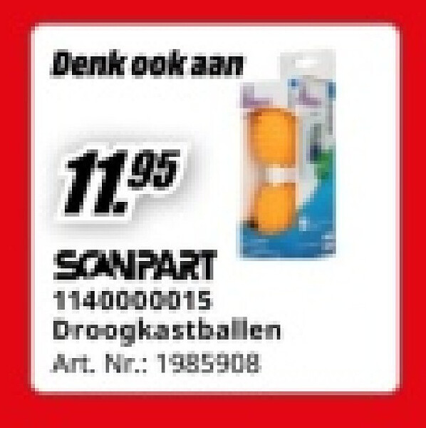 SCANPART 1140000015 Droogkastballen