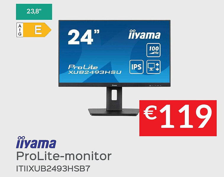 ProLite-monitor ITIIXUB2493HSB7