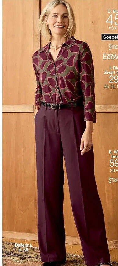 Blouse met stretch