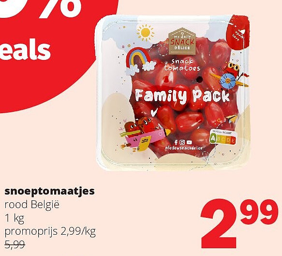 snoeptomaatjes rood België 1 kg