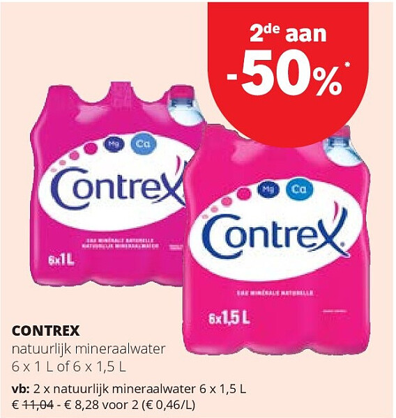 CONTREX natuurlijk mineraalwater 6 x 1,5 L