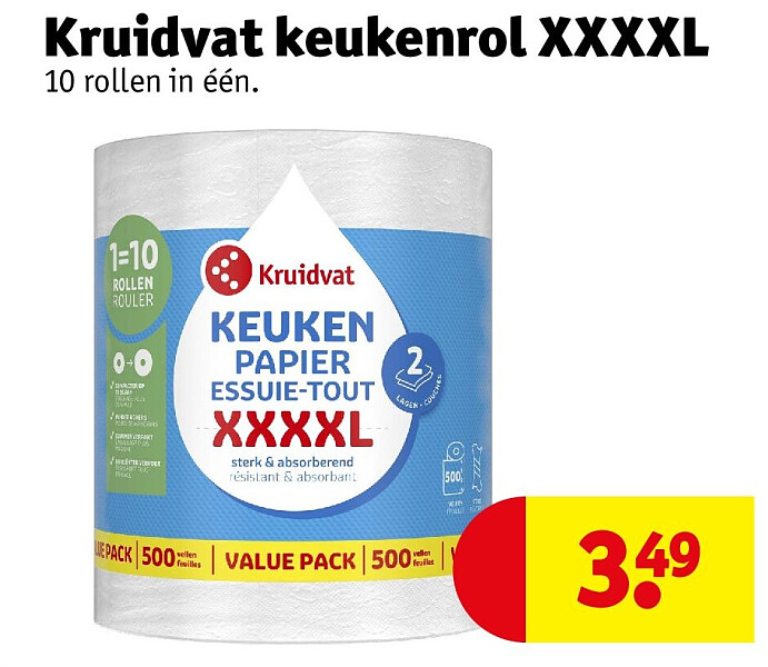 Kruidvat keukenrol XXXXL