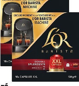 Capsules de café Barista double splendente L'Or Espresso x10