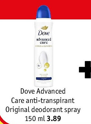 Dove Advanced Care anti-transpirant Original deodorant spray 150 ml