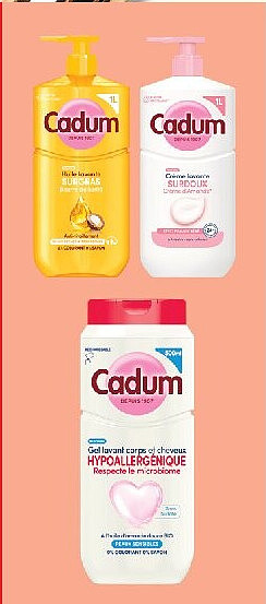Gamme douche Cadum