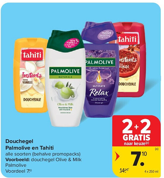 Douchegel Palmolive en Tahiti
