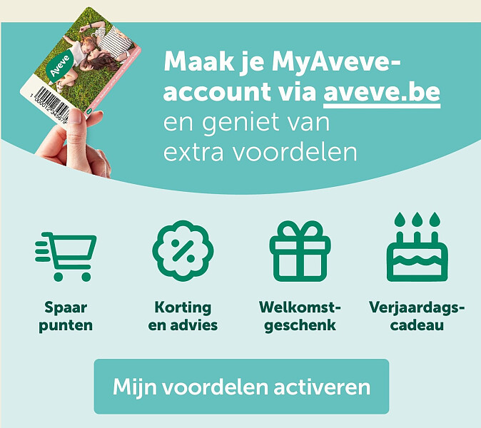Maak je MyAveveaccount via aveve.be