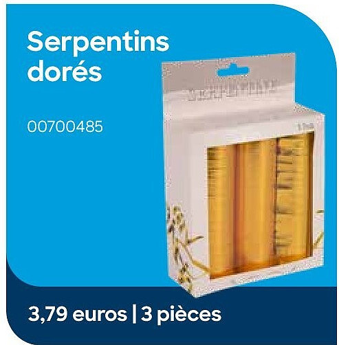 Serpentins dorés