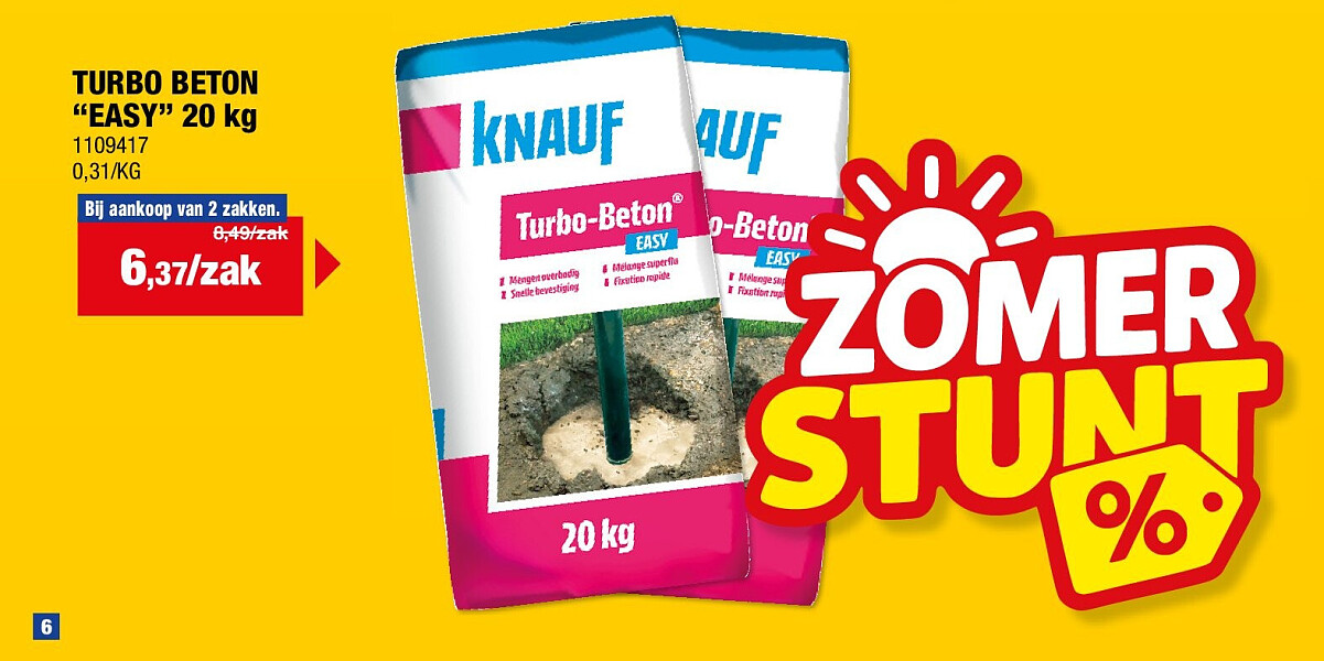 TURBO BETON “EASY” 20 kg