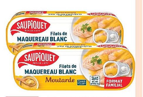 Filets de maquereau blanc à la moutarde Saupiquet
